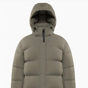 Aritzia Puffer Jacket in Olive Green